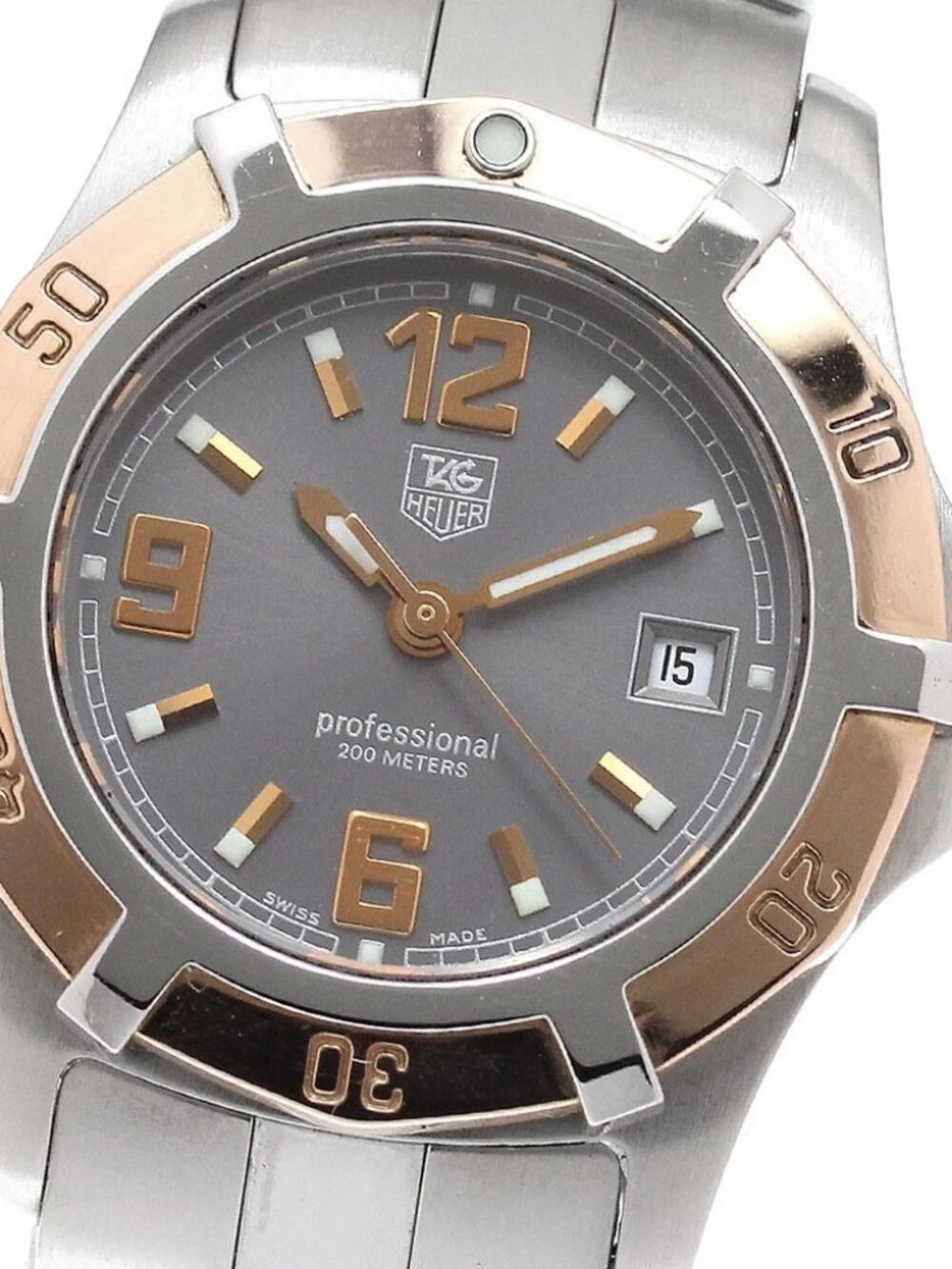 TAG HEUER Exclusive WN1351-0 Date Gray Dial Quartz Ladies Watch